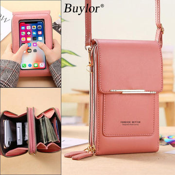 Buylor Soft Leather Crossbody Shoulder Bag