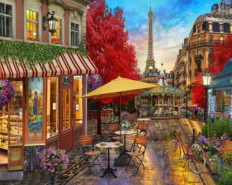 DIY City Landscape Painting
