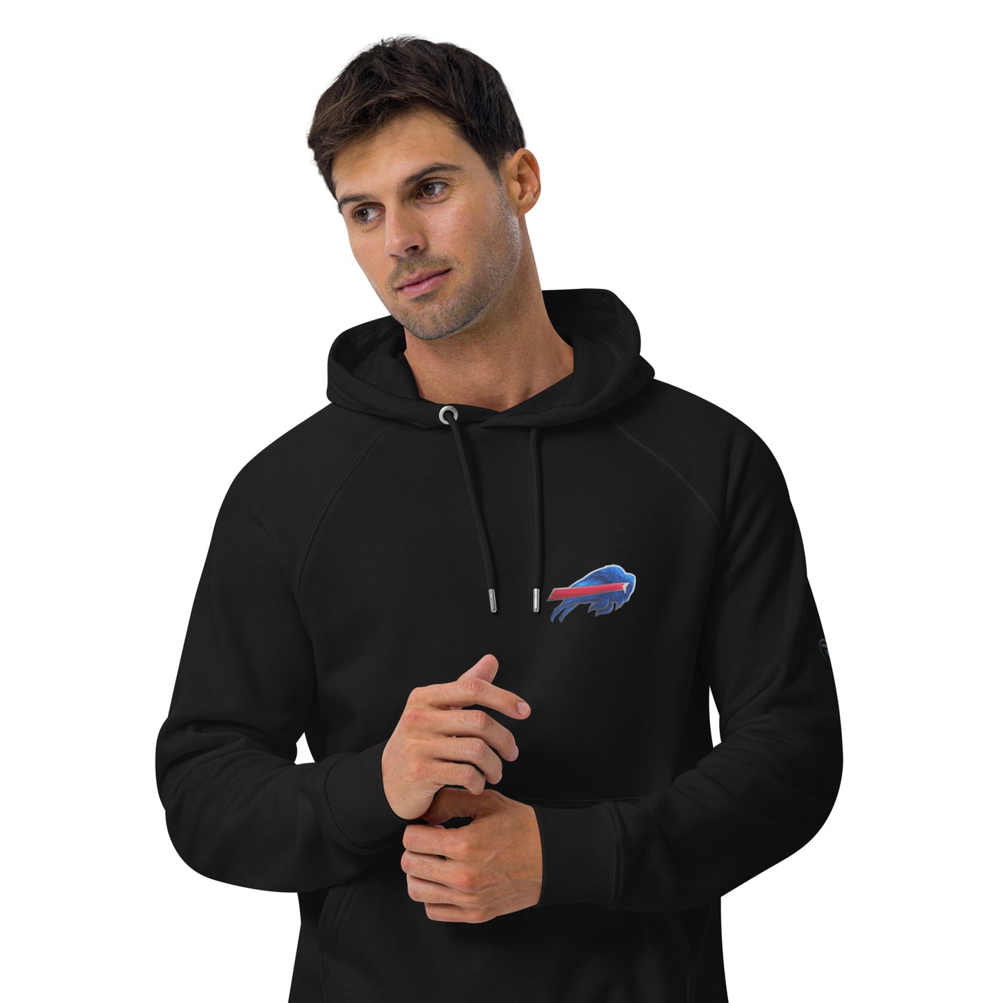 Unisex eco raglan hoodie-buffalo Bills