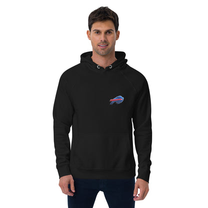 Unisex eco raglan hoodie-buffalo Bills