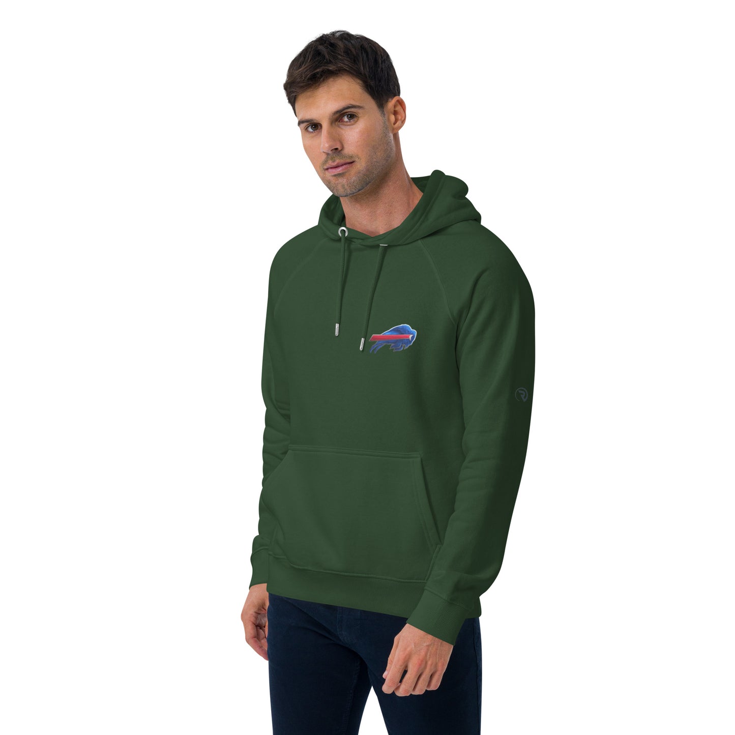 Unisex eco raglan hoodie-buffalo Bills