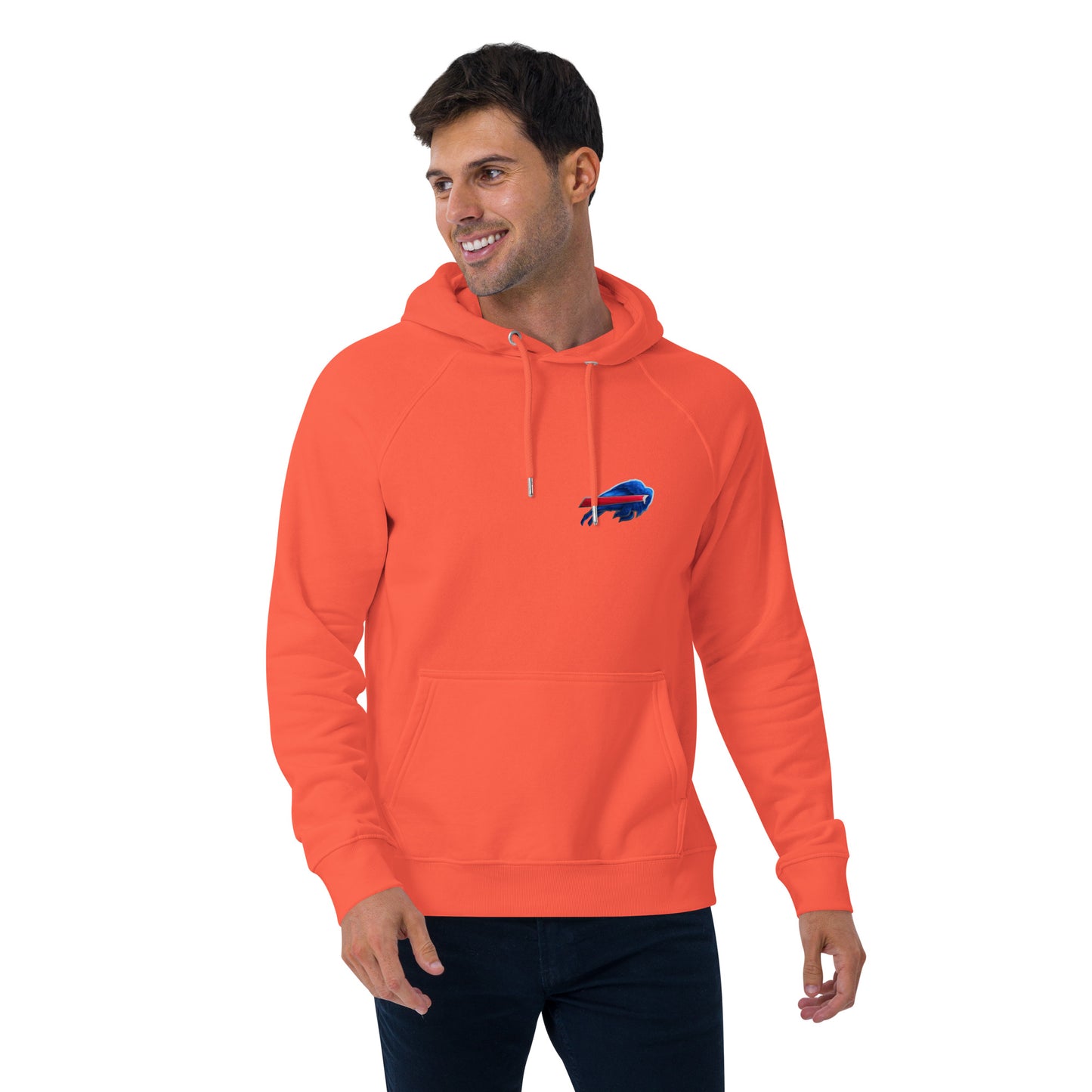 Unisex eco raglan hoodie-buffalo Bills