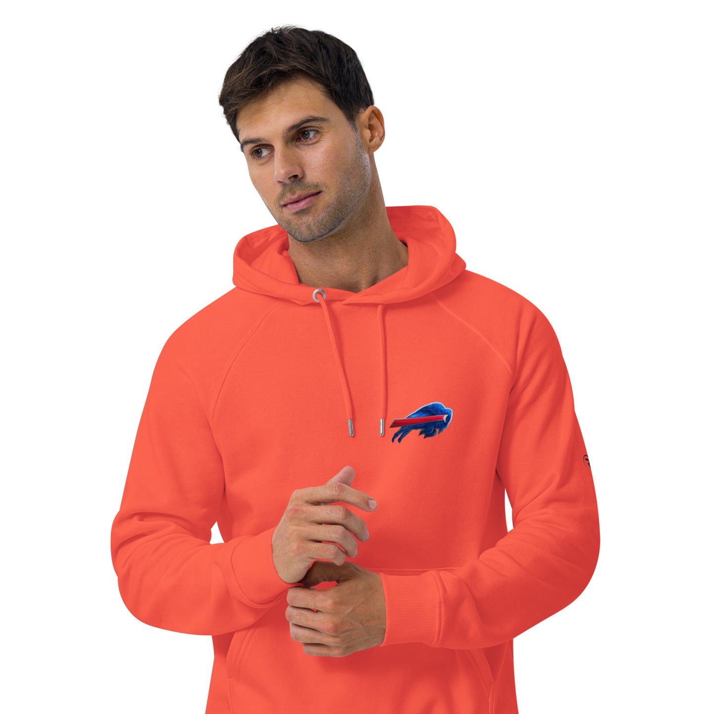 Unisex eco raglan hoodie-buffalo Bills