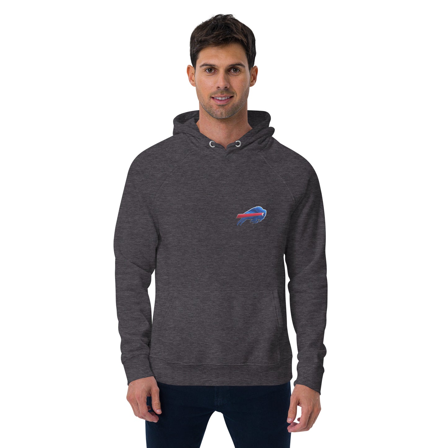 Unisex eco raglan hoodie-buffalo Bills