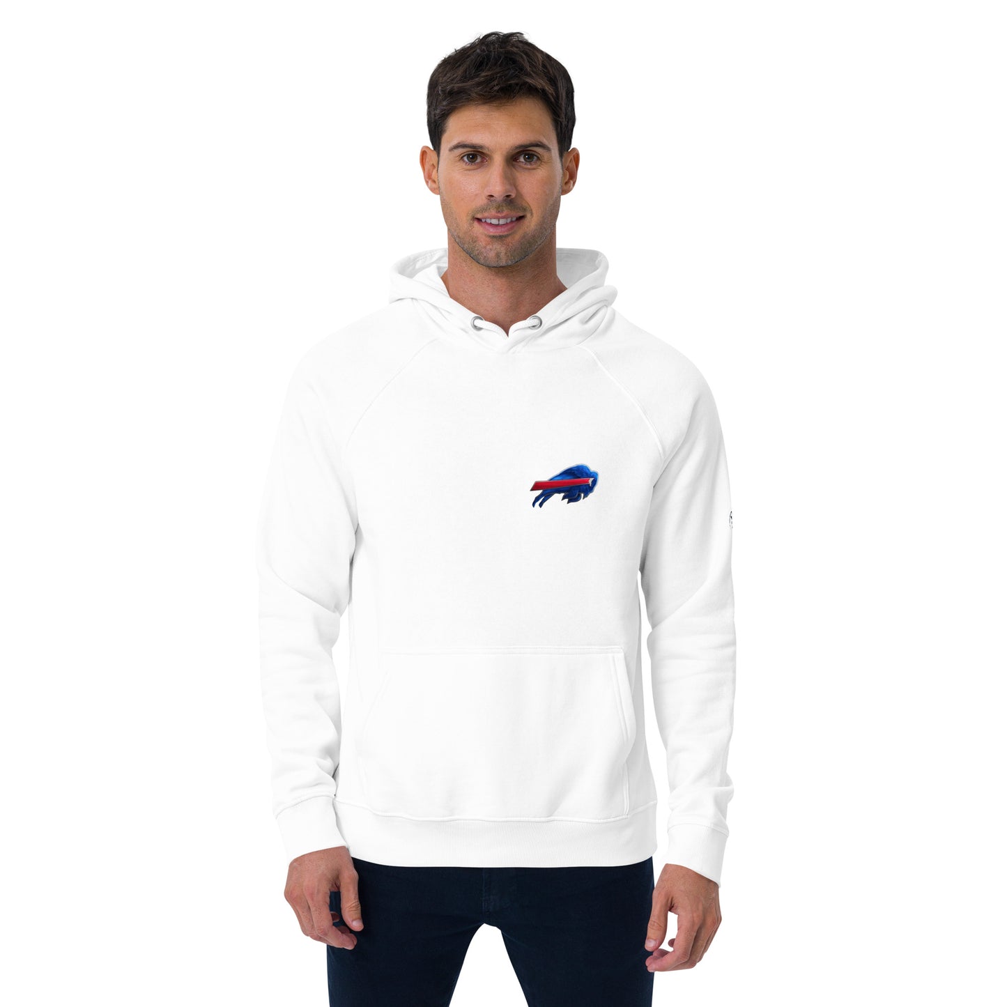 Unisex eco raglan hoodie-buffalo Bills