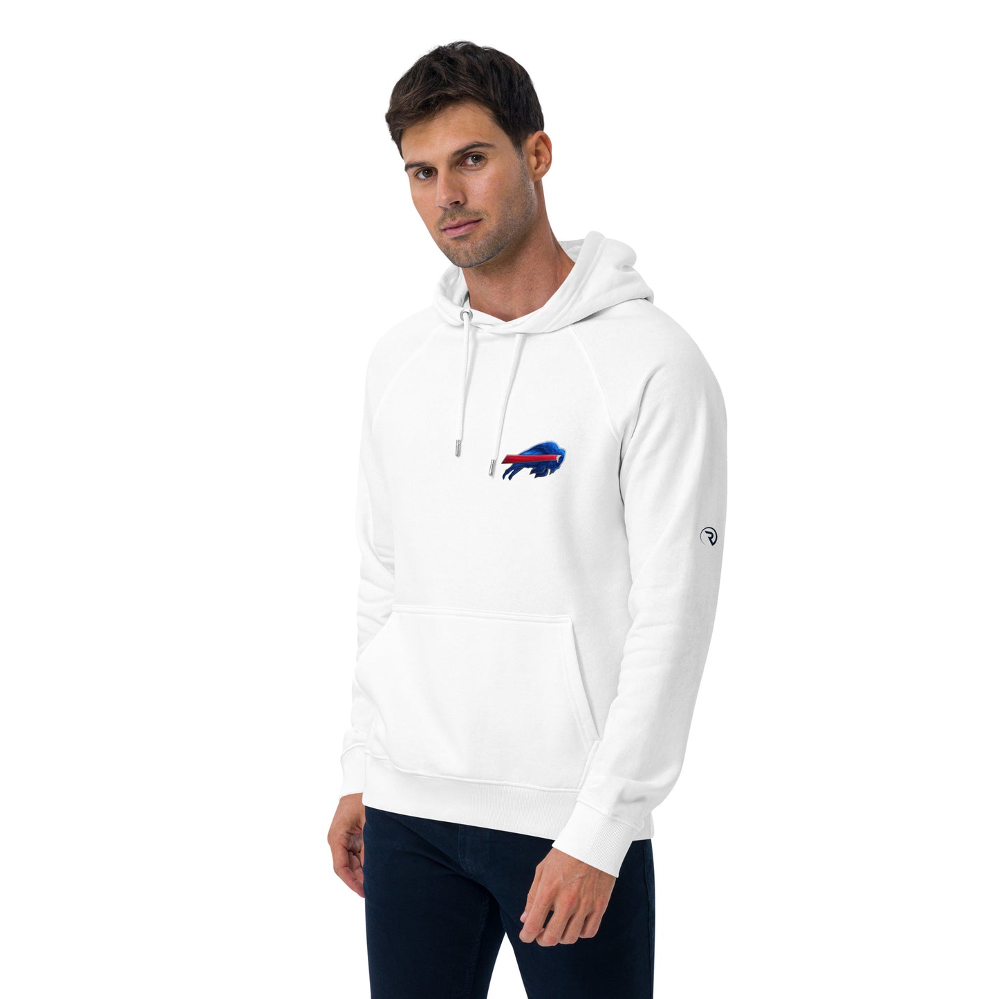 Unisex eco raglan hoodie-buffalo Bills