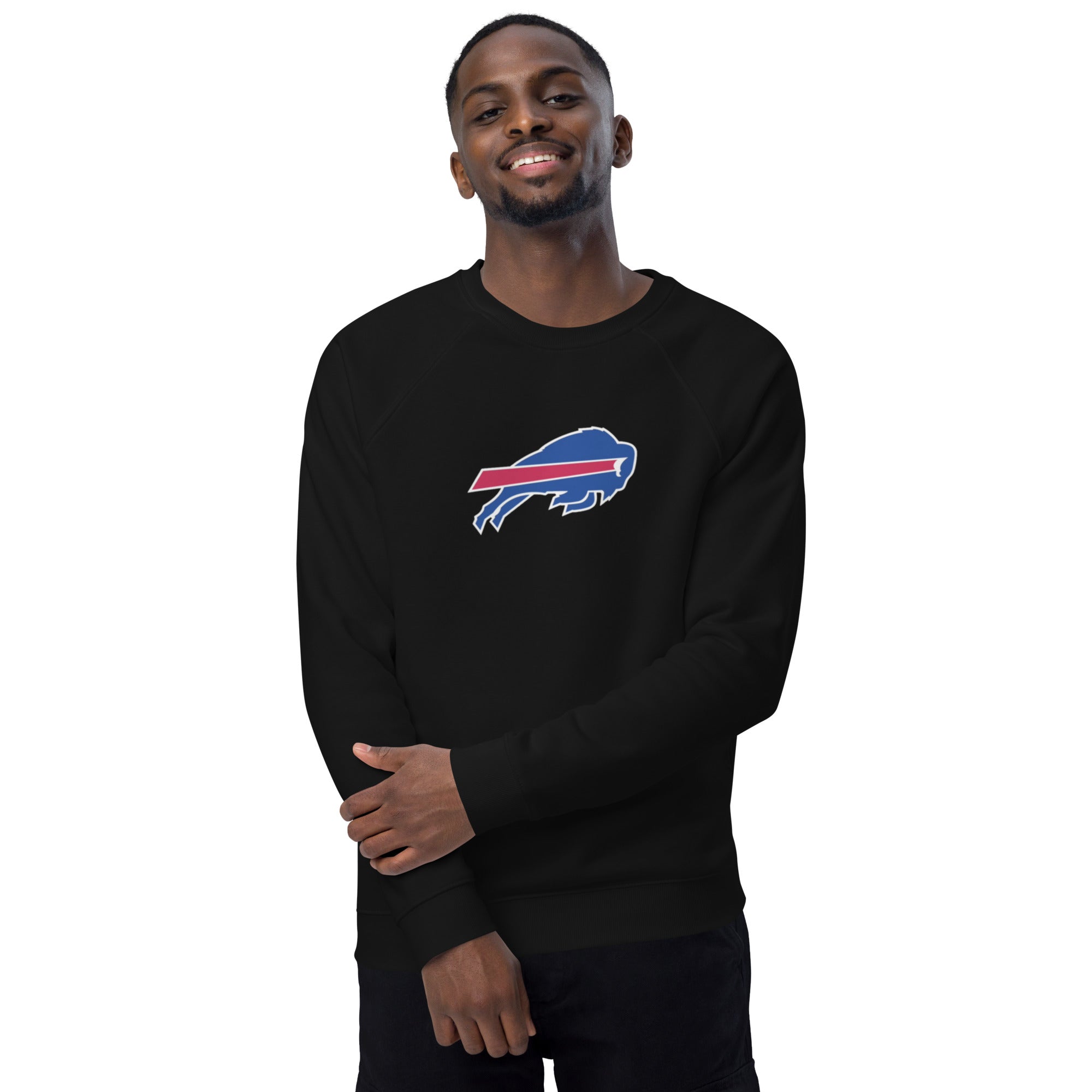 Unisex organic raglan sweatshirt