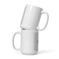 White glossy mug