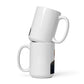 White glossy mug