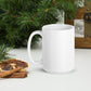 White glossy mug