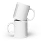 White glossy mug