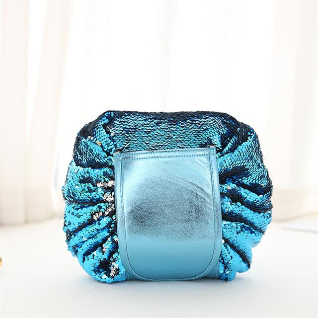 Sequins Glisten Travel Makeup Bag