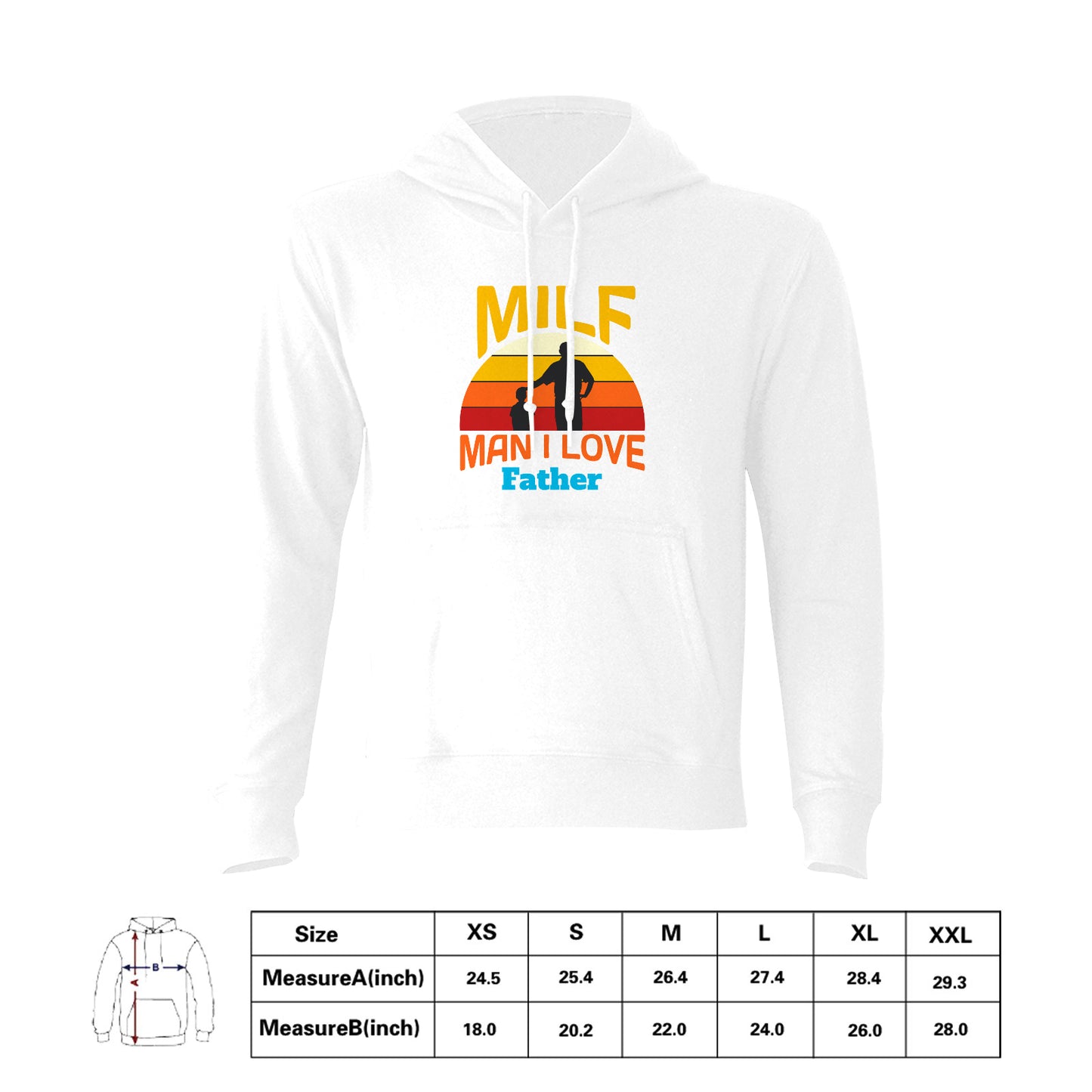 Customized T-shirt, Men's Gildan Hoodie Sweatshirt, Personalized Father's Day Gifts