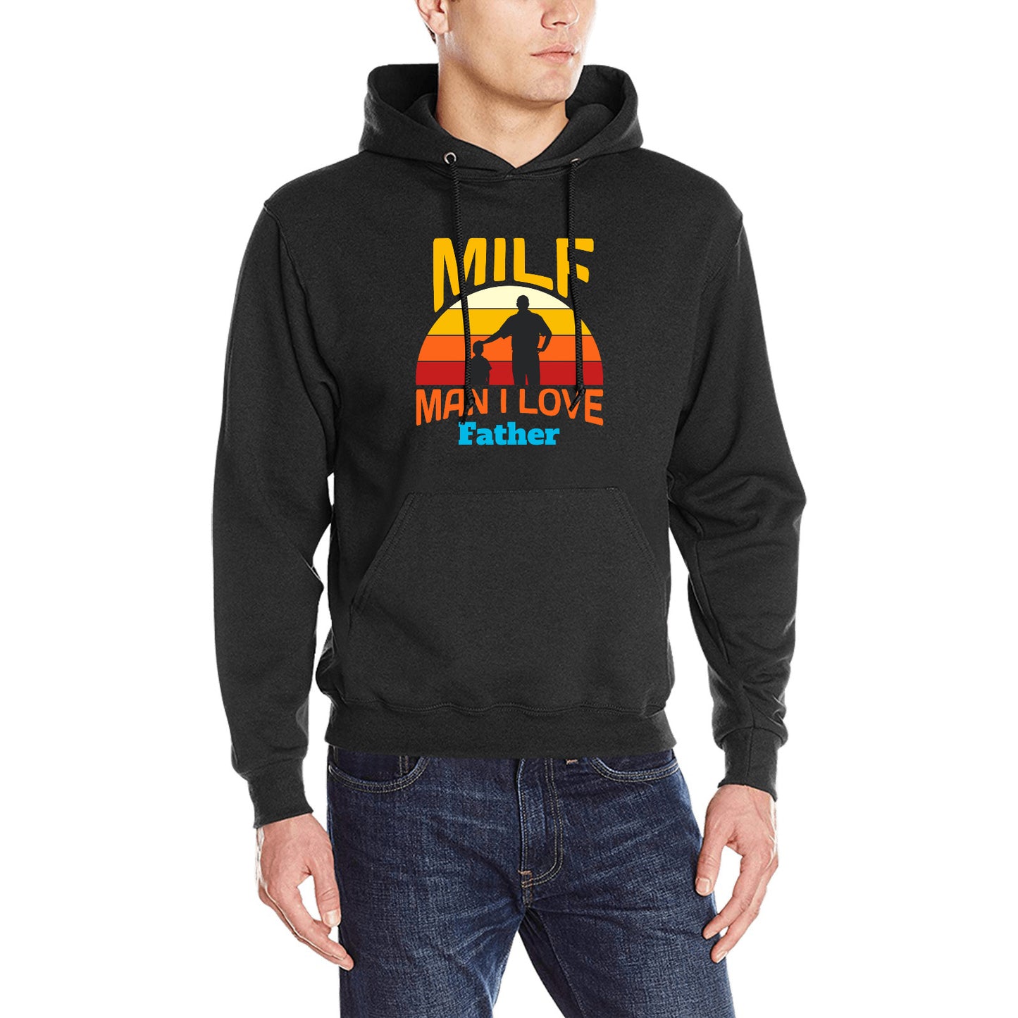 Customized T-shirt, Men's Gildan Hoodie Sweatshirt, Personalized Father's Day Gifts