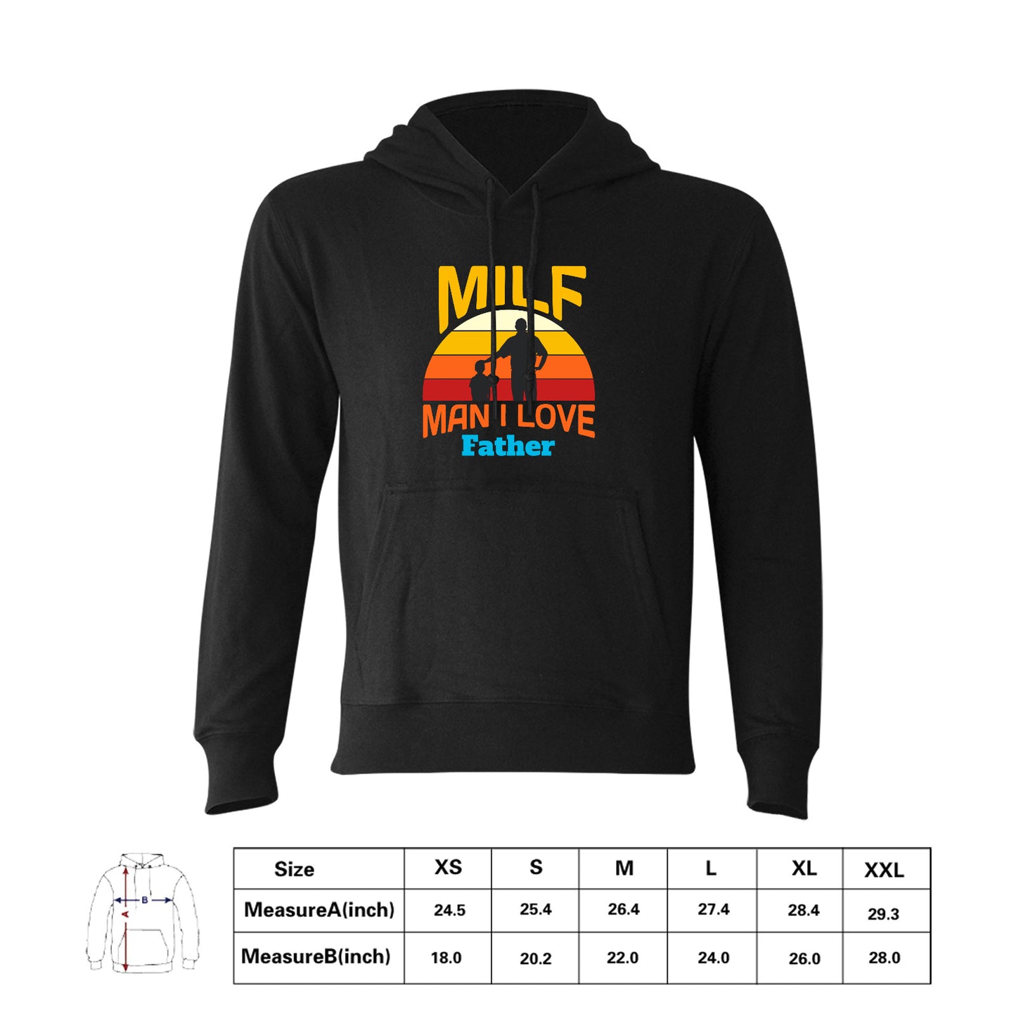 Customized T-shirt, Men's Gildan Hoodie Sweatshirt, Personalized Father's Day Gifts