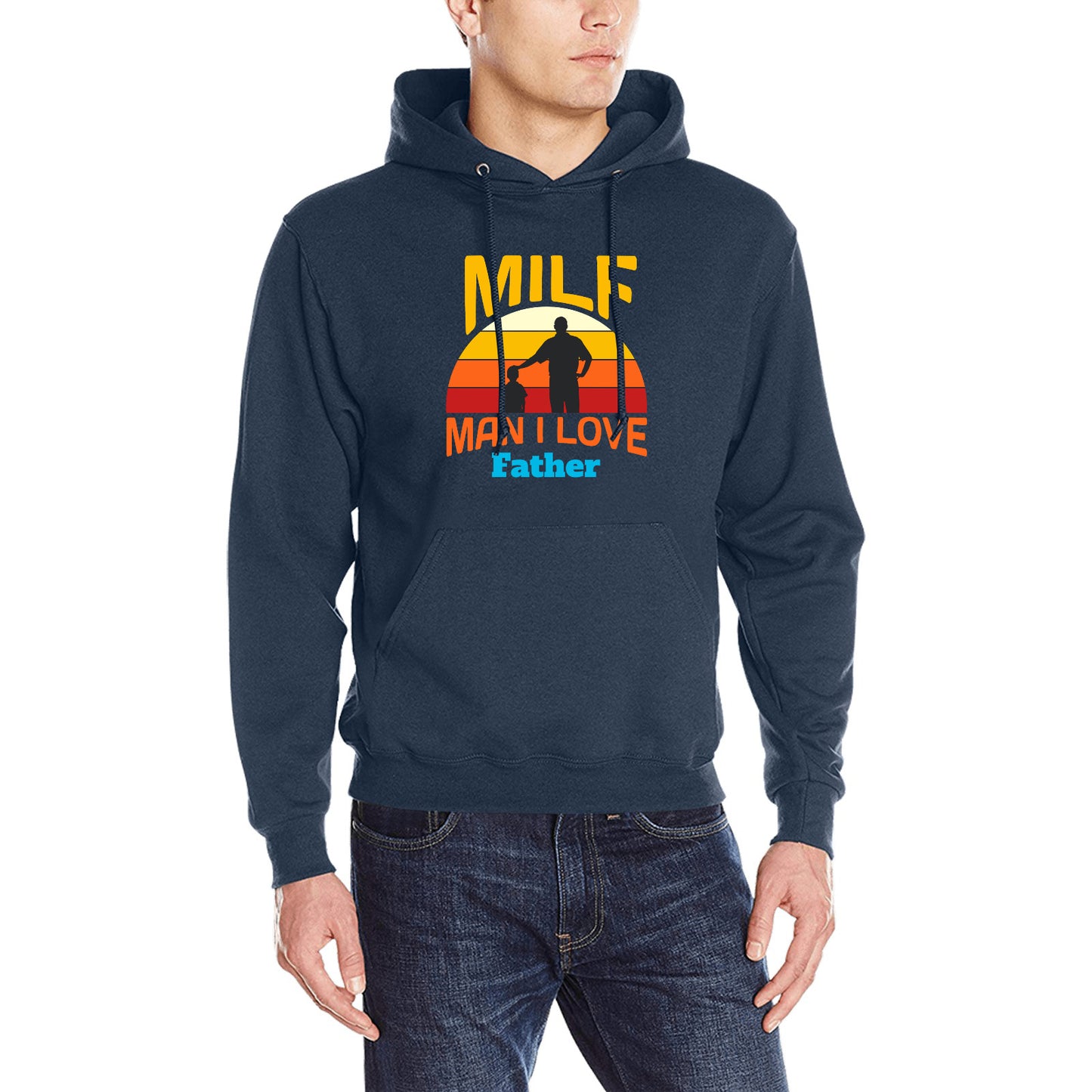 Customized T-shirt, Men's Gildan Hoodie Sweatshirt, Personalized Father's Day Gifts