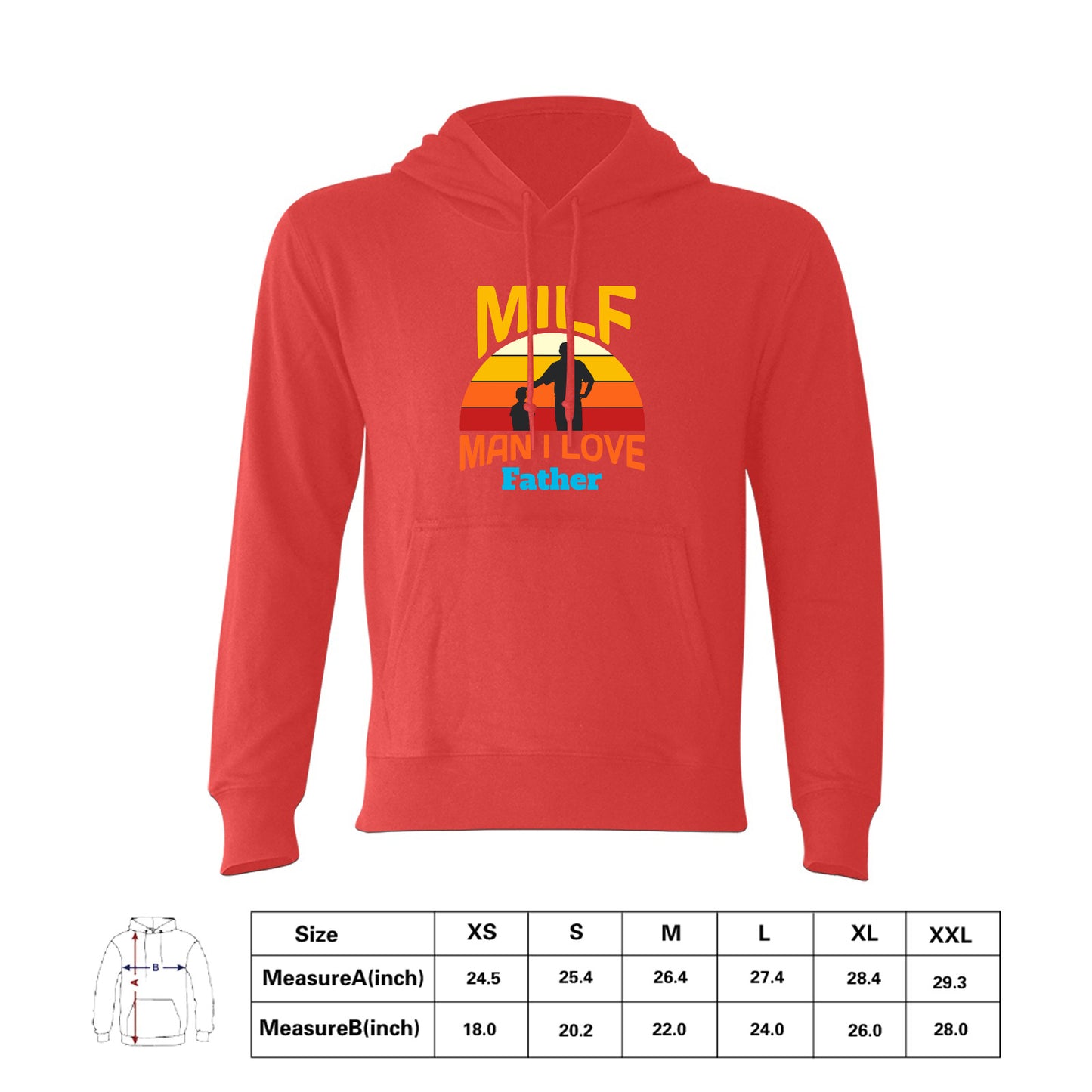 Customized T-shirt, Men's Gildan Hoodie Sweatshirt, Personalized Father's Day Gifts