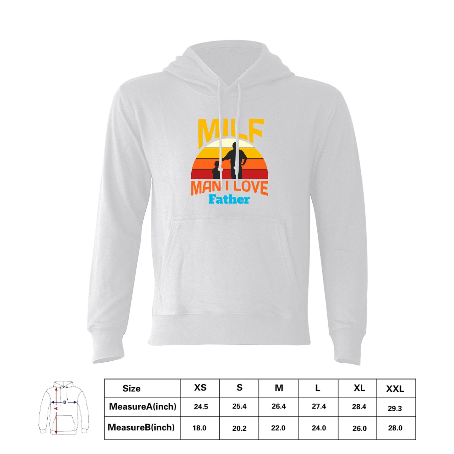 Customized T-shirt, Men's Gildan Hoodie Sweatshirt, Personalized Father's Day Gifts