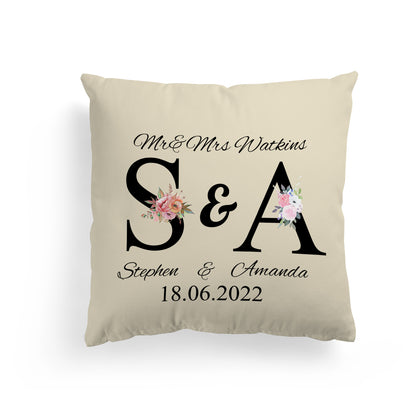 Throw Pillow Cover 18"x18" (One Side)