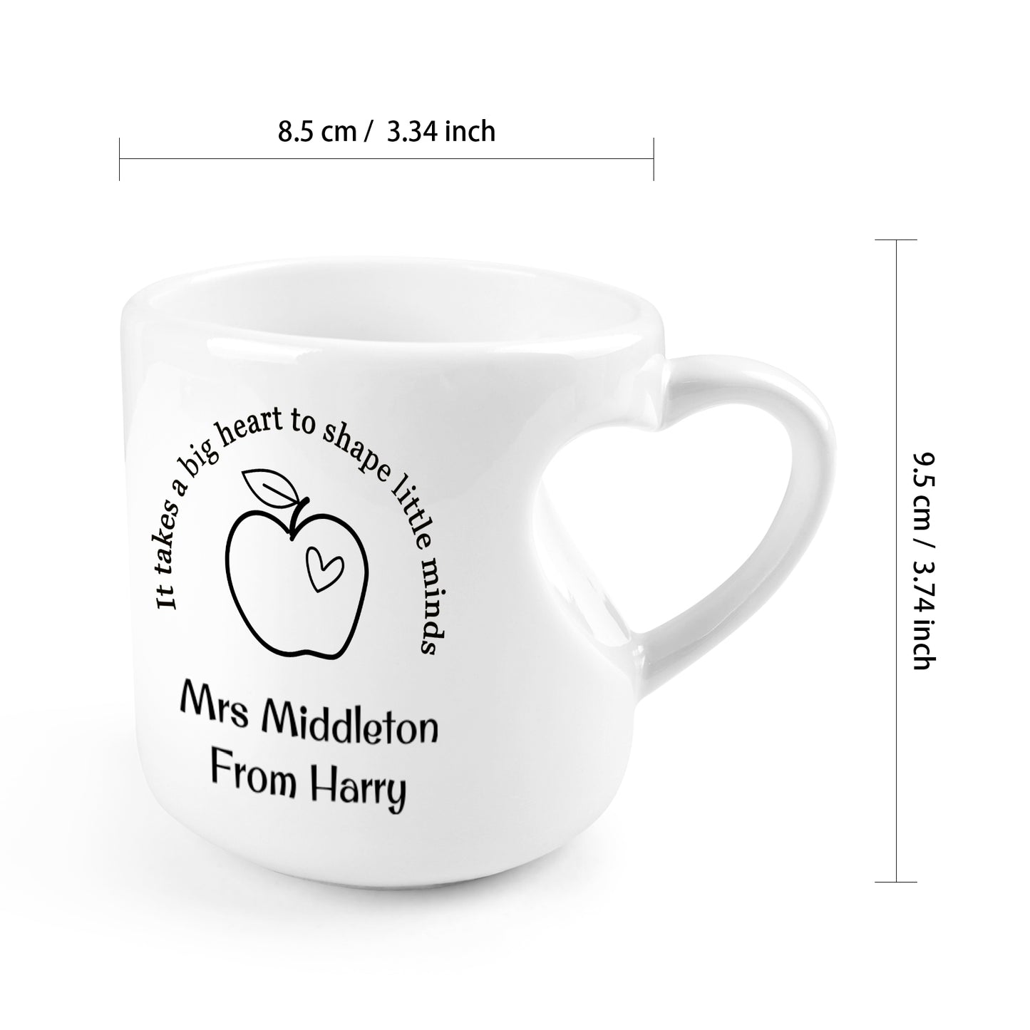 Heart-shaped Mug (10.3 OZ)