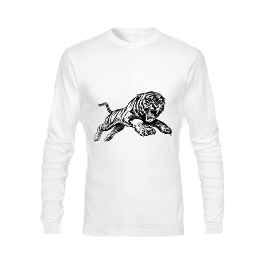 Men's Heavy Cotton Long Sleeve T-Shirt (One Side Printing)(Made In USA) - Ships to the USA only