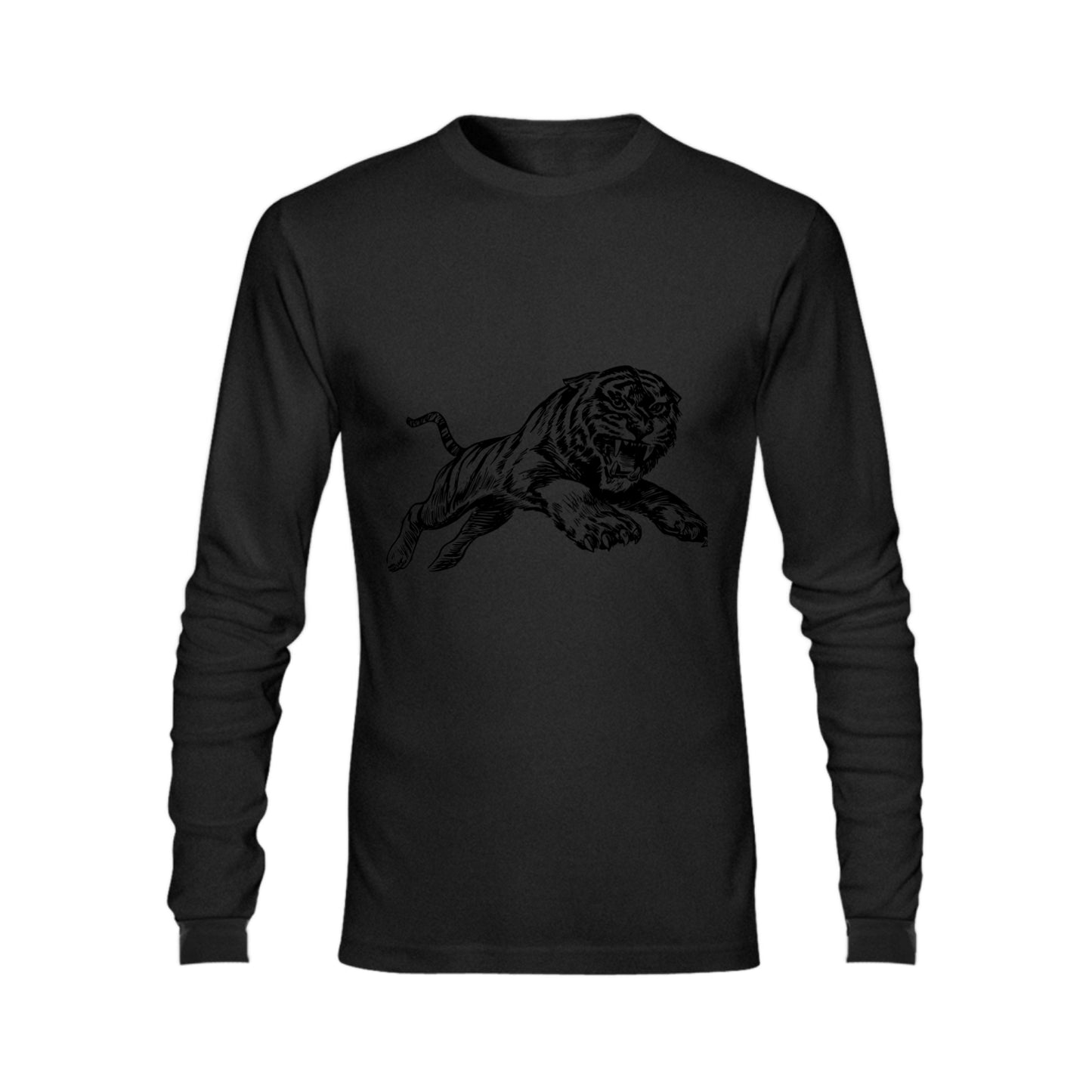 Men's Heavy Cotton Long Sleeve T-Shirt (One Side Printing)(Made In USA) - Ships to the USA only