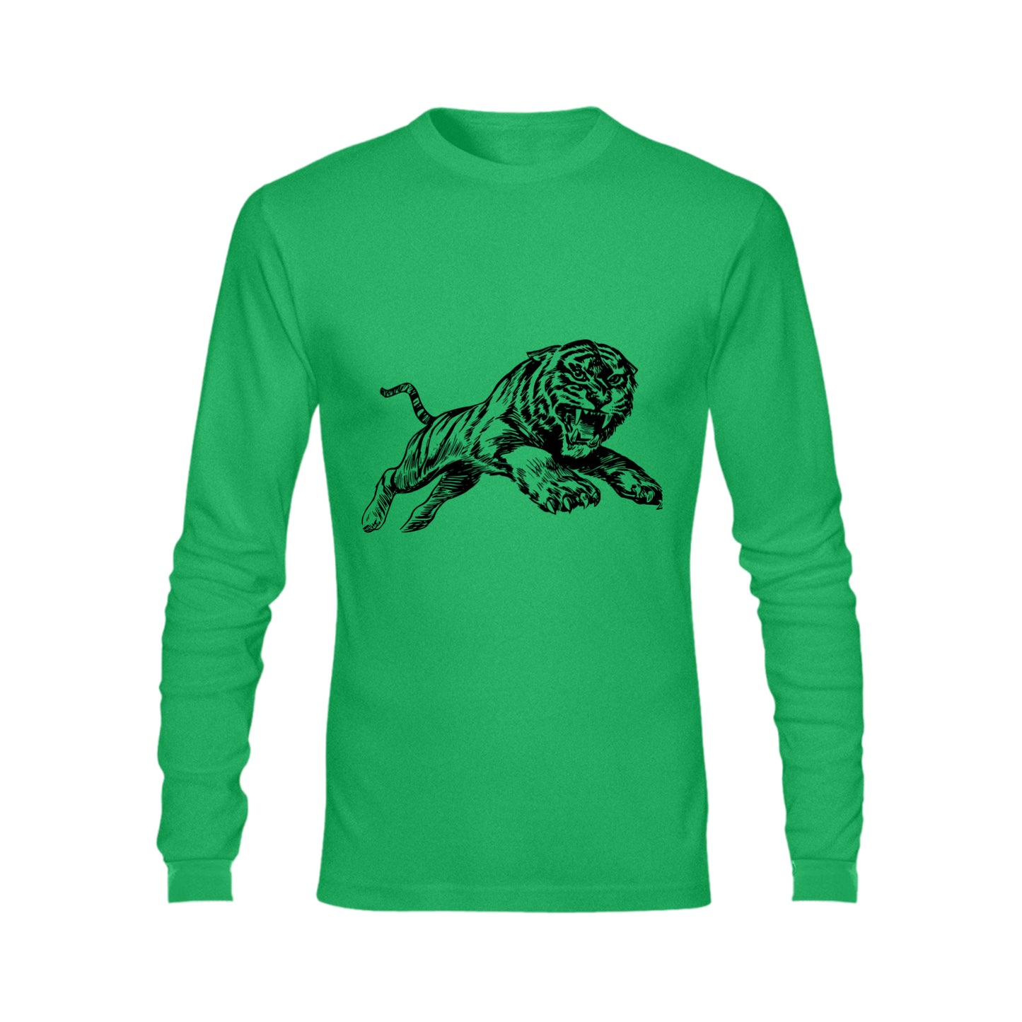 Men's Heavy Cotton Long Sleeve T-Shirt (One Side Printing)(Made In USA) - Ships to the USA only