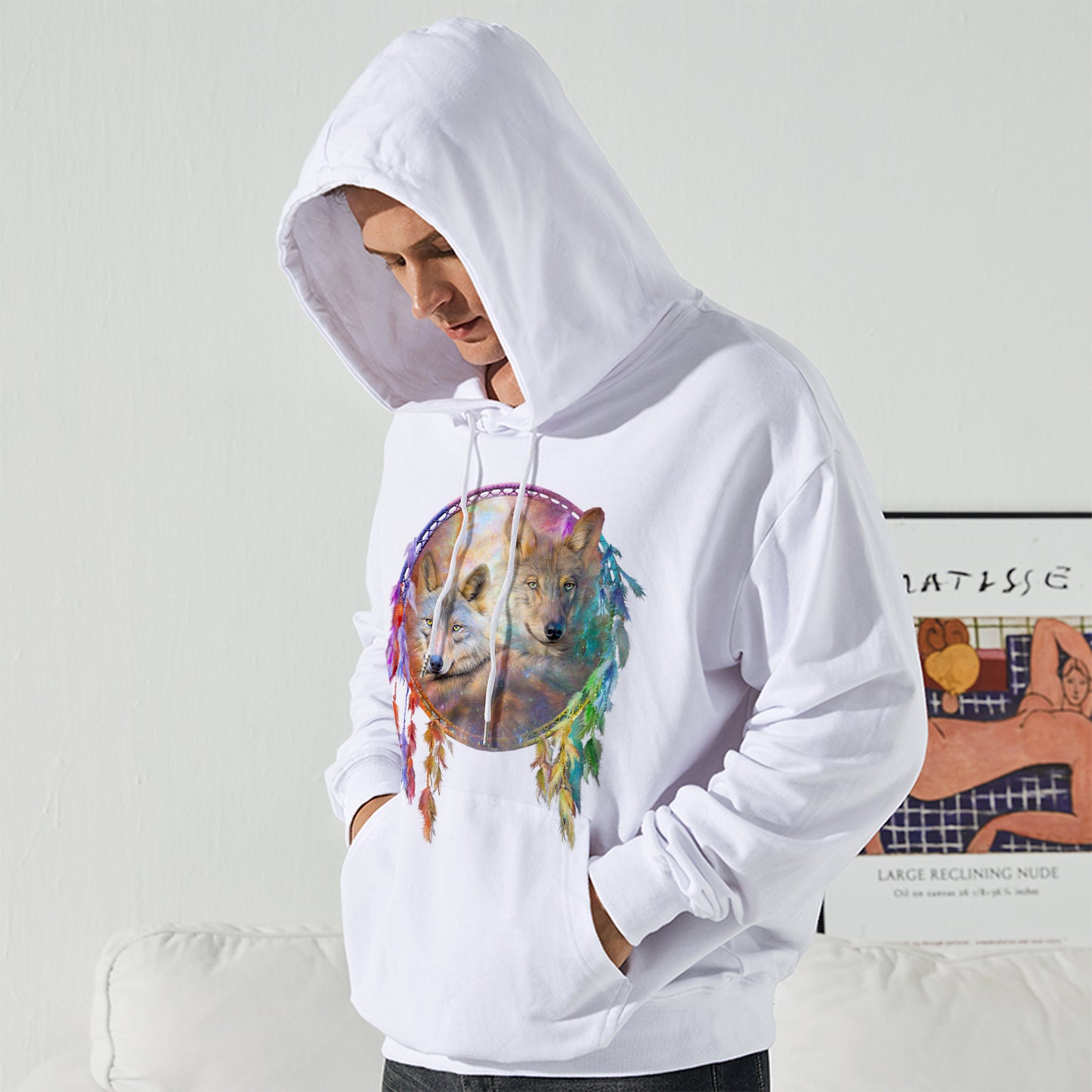 Men's All Over Print Hoodie (USA Size) (Model H13)