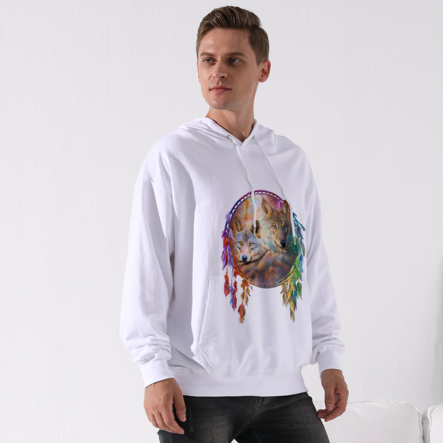 Men's All Over Print Hoodie (USA Size) (Model H13)