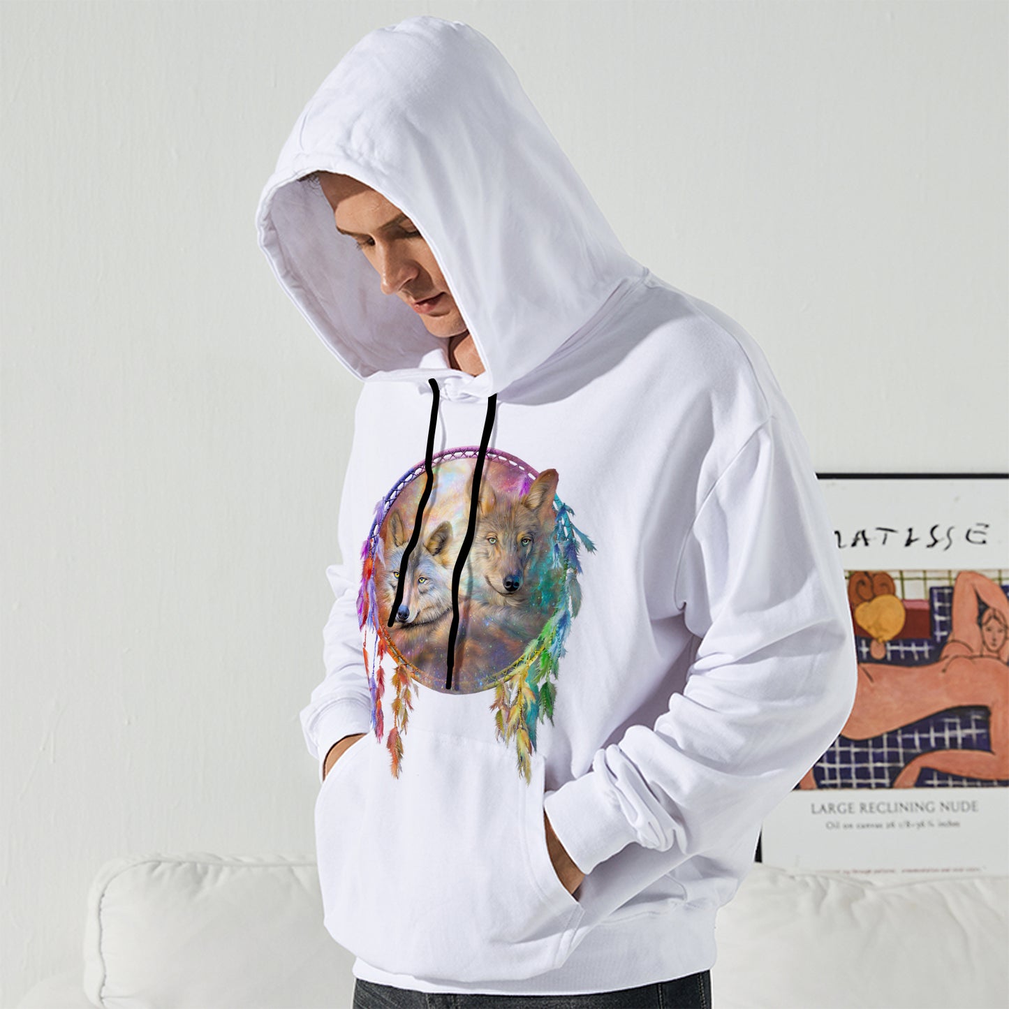 Men's All Over Print Hoodie (USA Size) (Model H13)