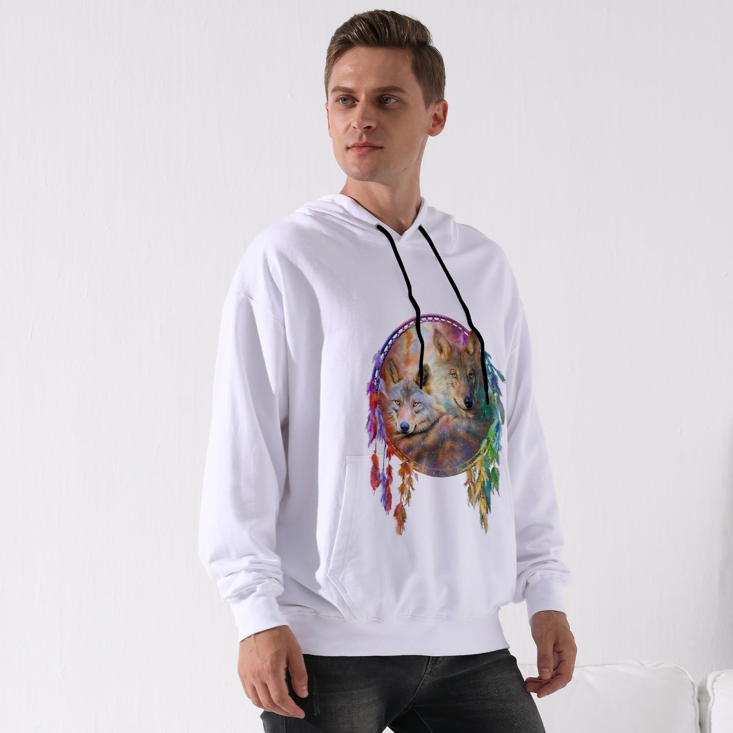 Men's All Over Print Hoodie (USA Size) (Model H13)