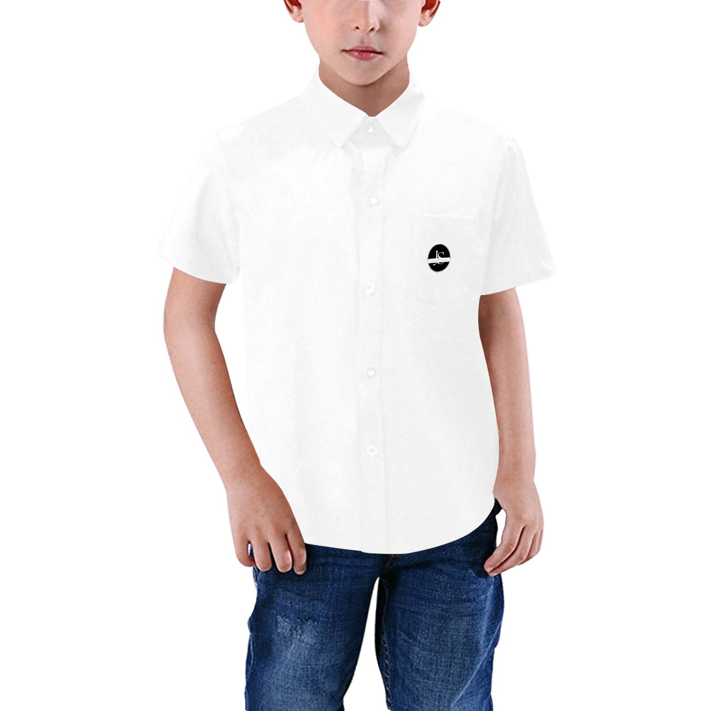 Kid's All Over Print Short Sleeve Shirt (Model T59)