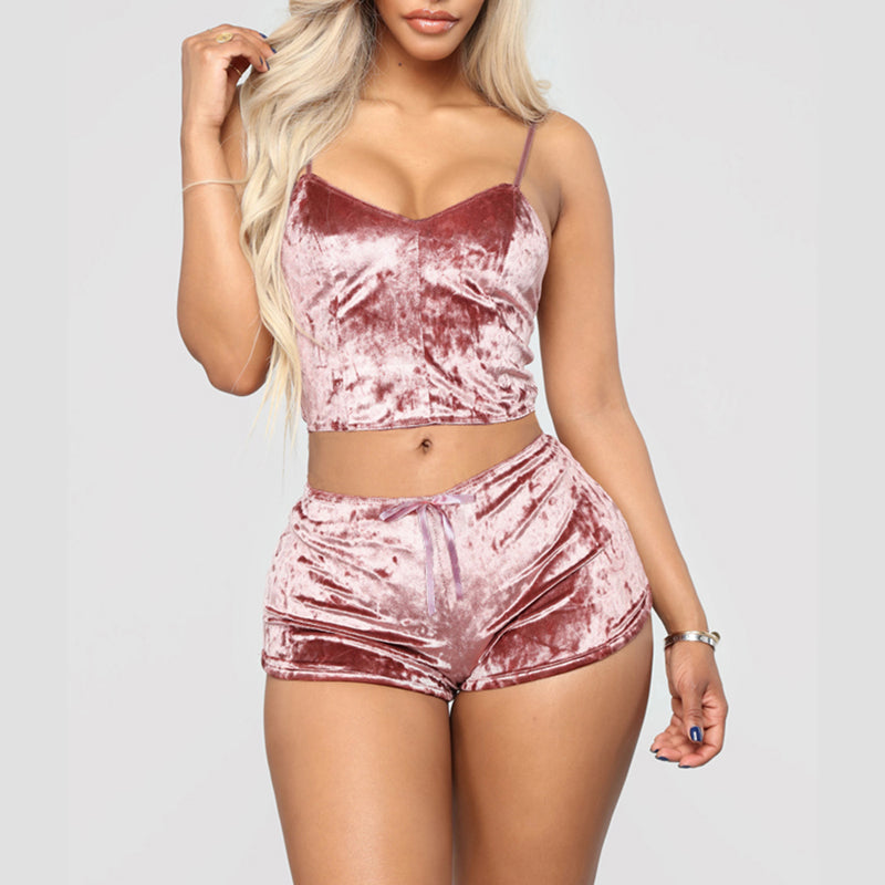 Ladies Satin Pajama Set