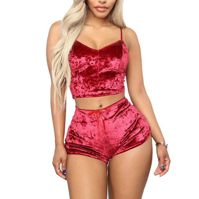 Ladies Satin Pajama Set