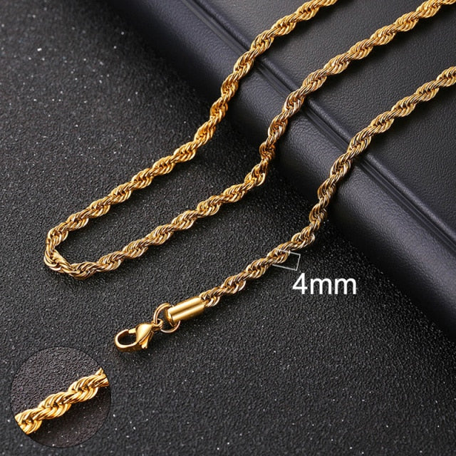 Cuban Chain Necklace for Men and Women