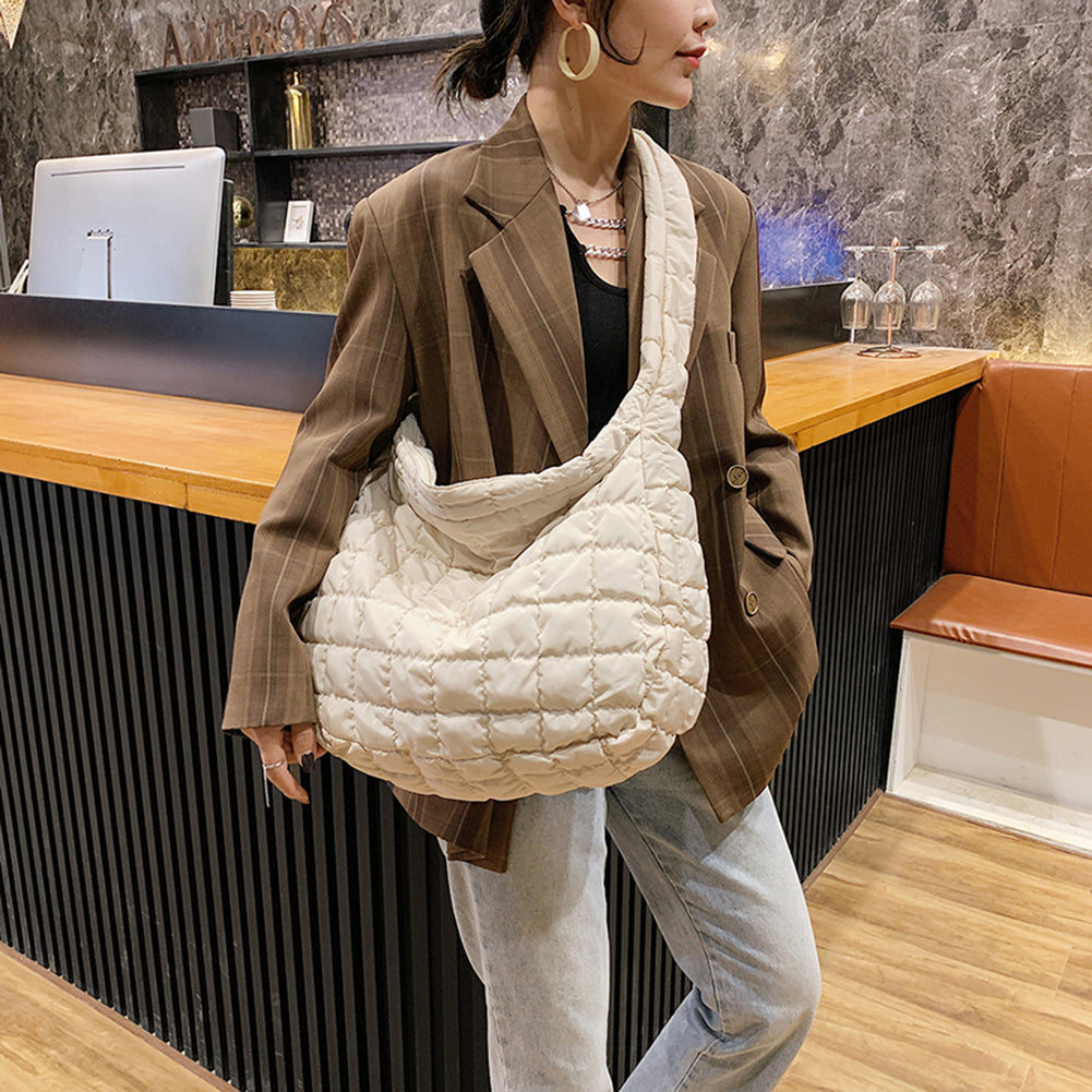 2022 Lattice Pattern Shoulder Bag