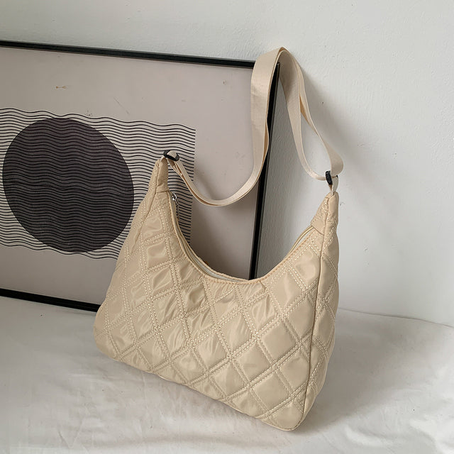 2022 Lattice Pattern Shoulder Bag