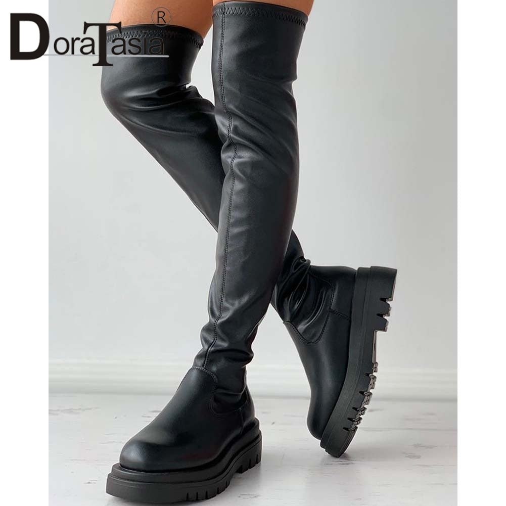 Female Platform Thigh High Boots