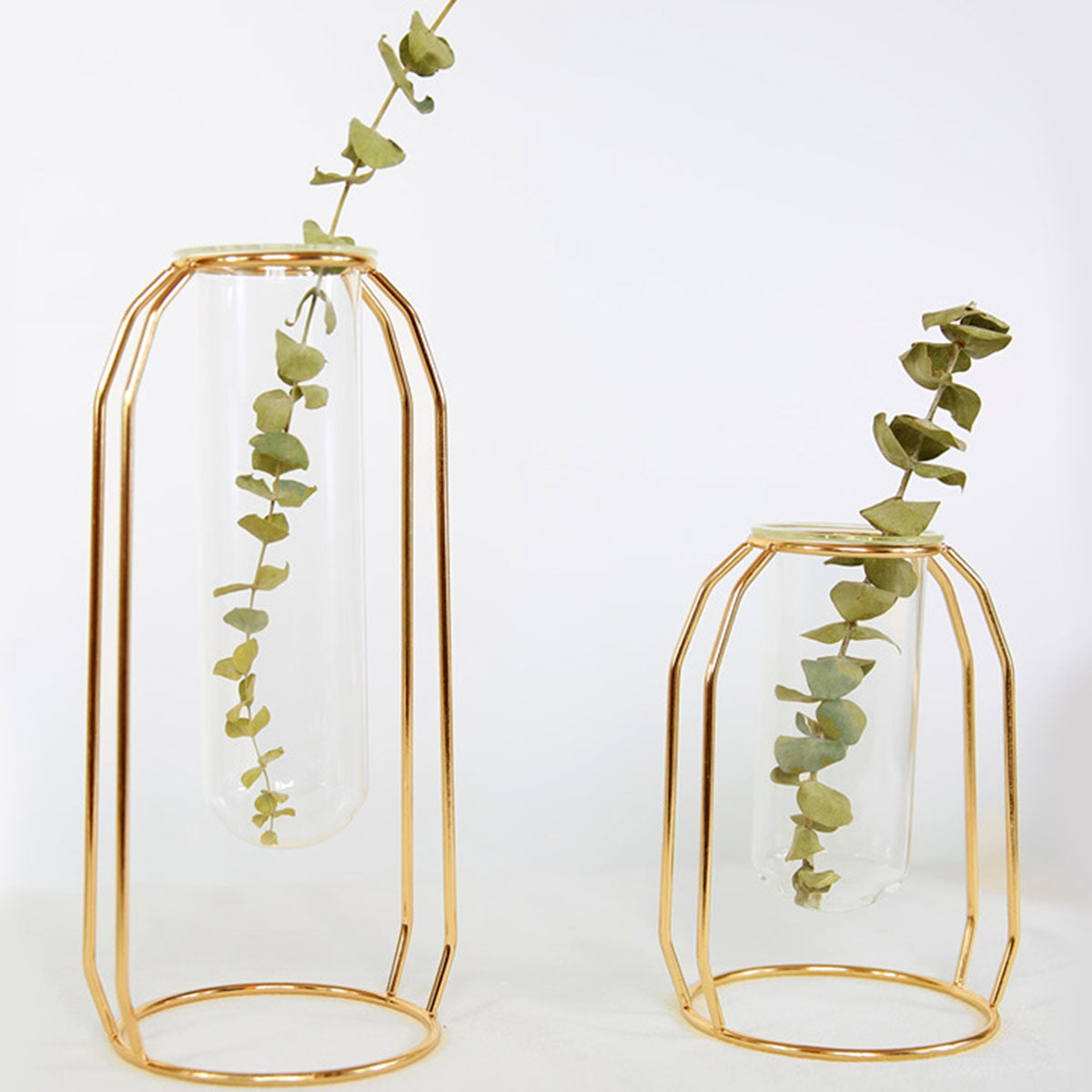 Creative golden Glass Vase