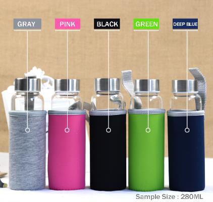 Glass Sport Water Bottle