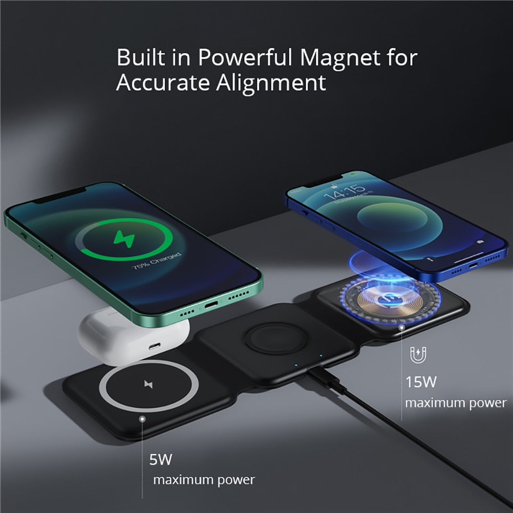 Foldable Wireless Charger for Apple