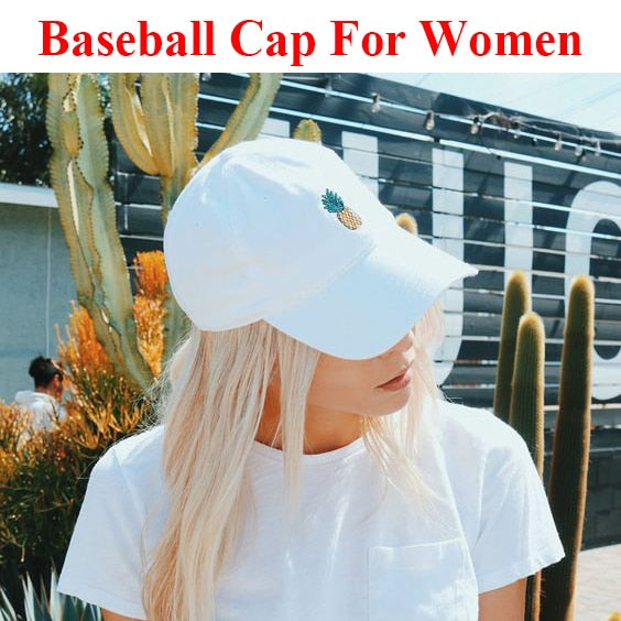 Baseball Cap Women Men Pineapple Embroidery dad hat Trucker Fashion Unisex Snapback hip hop cap Summer Hats Streetwear casquette