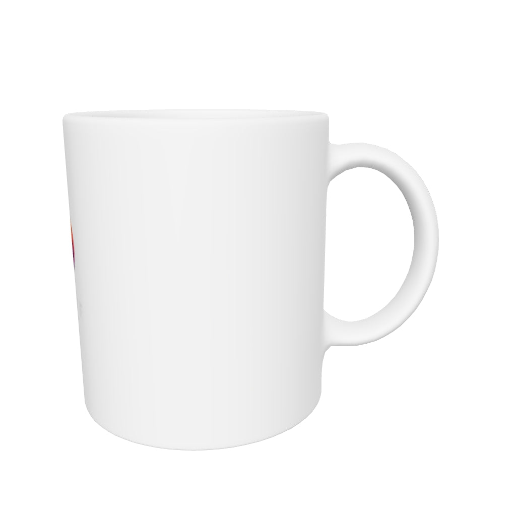 White glossy mug