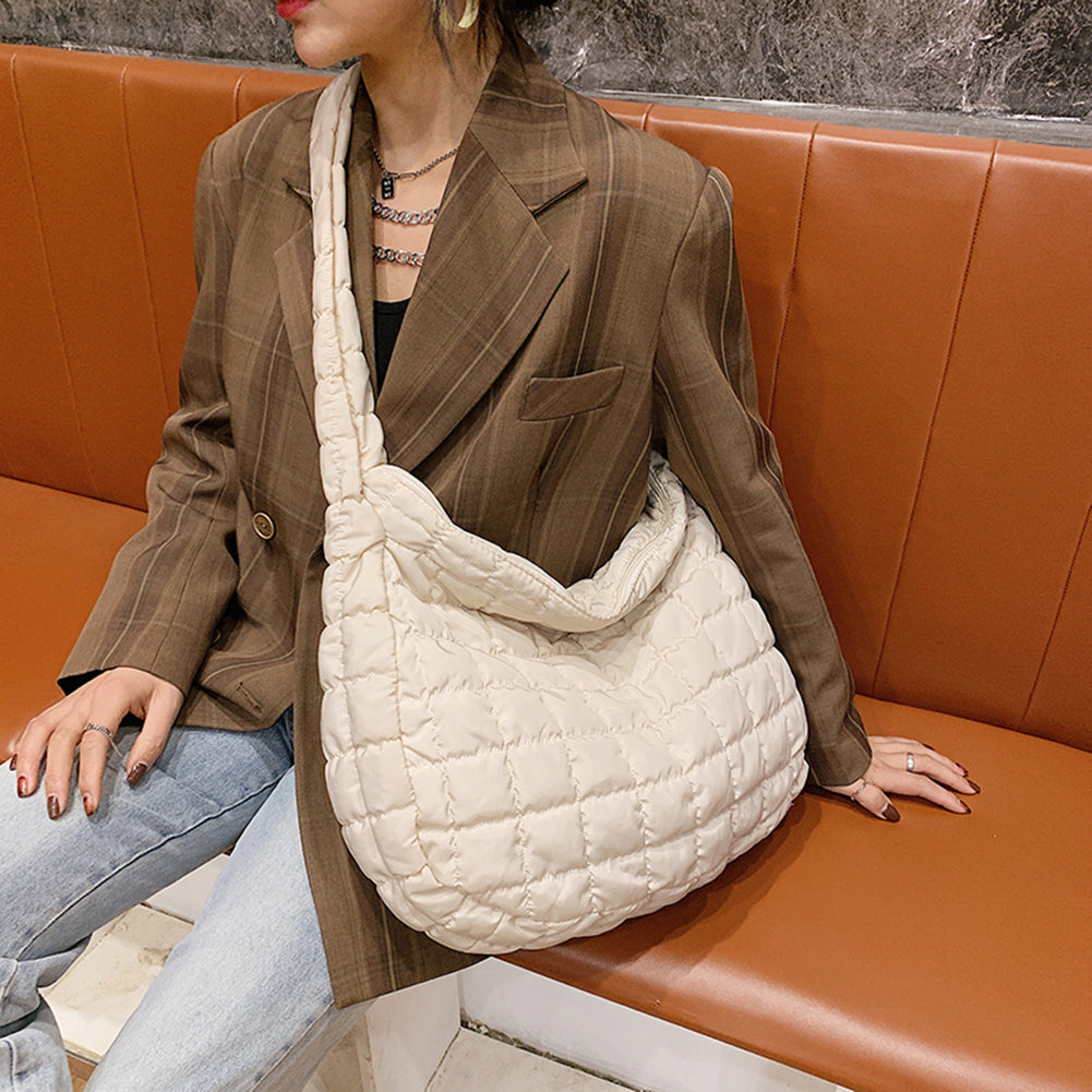 2022 Lattice Pattern Shoulder Bag