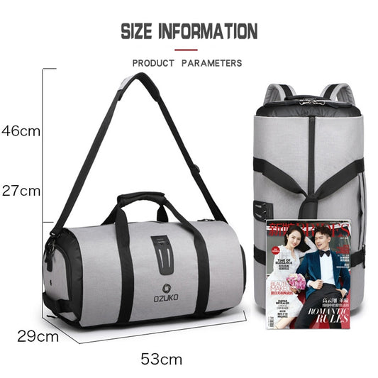 Men's Waterproof Multifunction Travel Bag