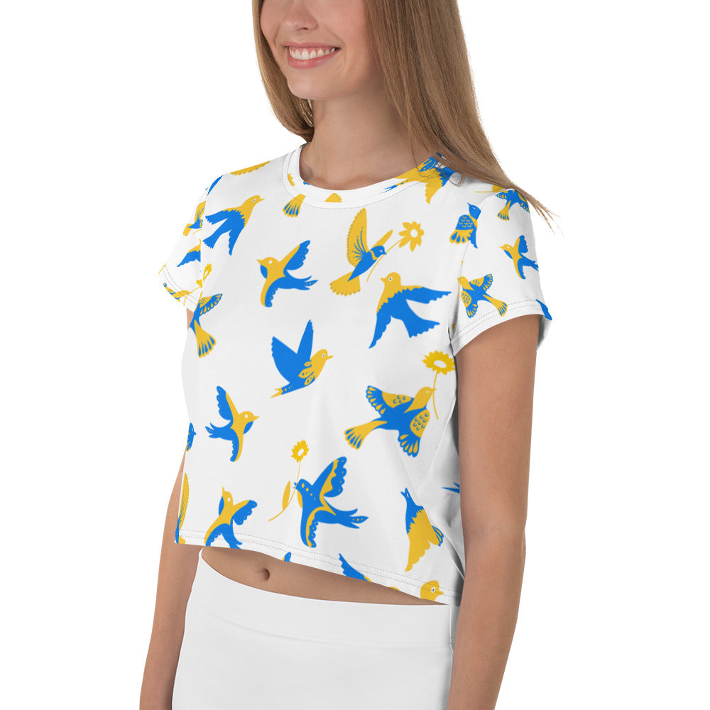 All-Over Print Crop Tee