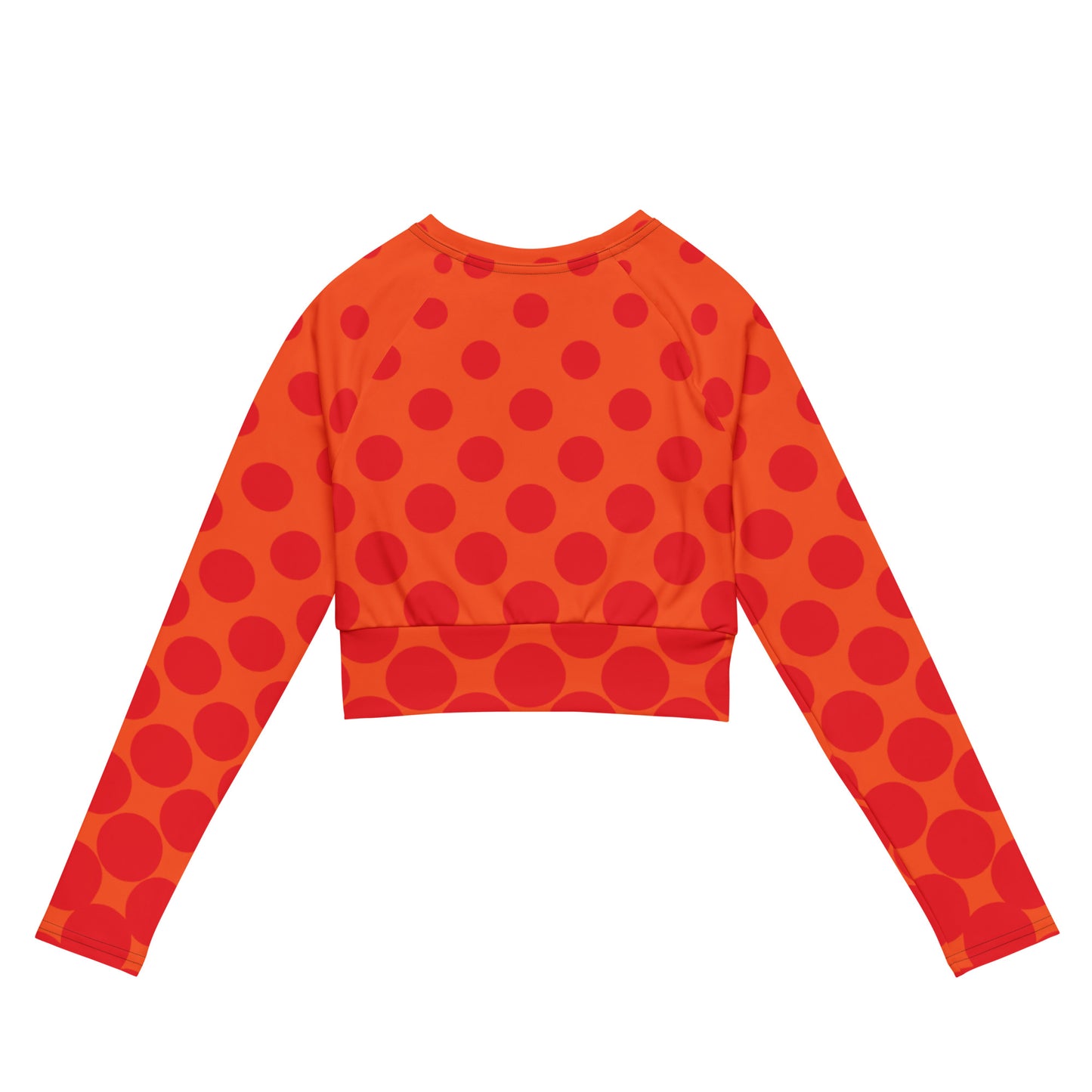 Recycled long-sleeve crop top