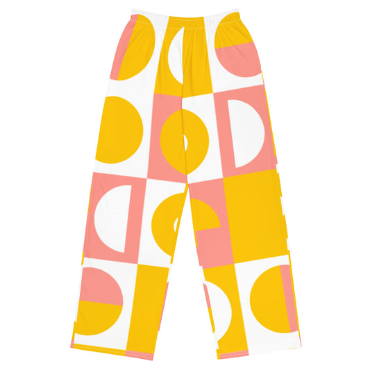 All-over print unisex wide-leg pants