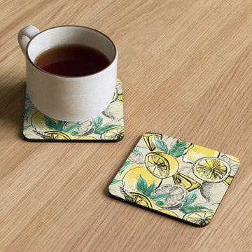 Cork-back coaster