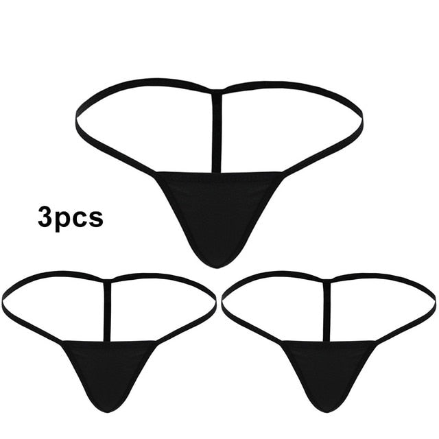 Womens Mini G-string Sexy T-back Thongs